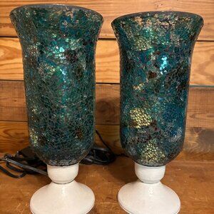 Fused Glass Accent Lamps (set of 2)